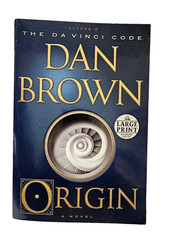 Robert Langdon – Origin by Dan Brown – Paperback – Large PRINT – NEW – FRE SHIP
