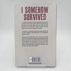 LIKE NEW I Somehow Survived by Forg | World War II Wehrmacht History Memoirs HC