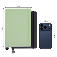 Soft Cover Lined Journal Notebook 2 Pack, 5.6×8.25in Notebook Lined Writing J…