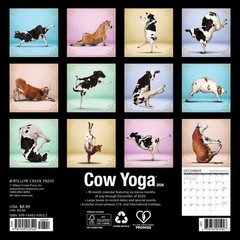 Willow Creek Press, Cow Yoga 2026 Mini Wall Calendar