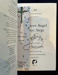 Broken Binding Dragonbone Chair Signed Tad Williams Memory, Sorrow, and Thorn