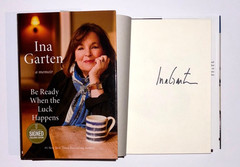 Ina Garten Signed A Memoir Be Ready When the Luck Happens 1st/1st Hardcover Book