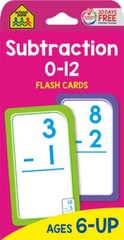 Subtraction 0-12 Flash Cards – Cards – GOOD