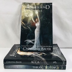 Angelbound Origins Series Books 2-3 Scala, Acca & Thrax by Christina Bauer EUC