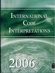 International Code Interpretations 2006 by ICC