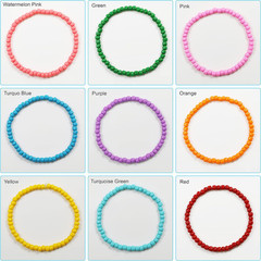 White Color 4mm Seed Beads About 1200pcs/100Grams in Bag, 6/0 Glass Craft Beads