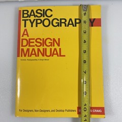 Basic Typography A Design Manual Paperback James Craig