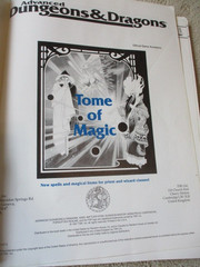 Advanced Dungeons & Dragons Accessory: Tome of Magic TSR02121 – Paperback