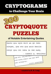 Cryptograms To Challenge Your Brain: 300 Cryptoquote Puzzles of Notable…