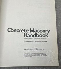 Lot/4: Concrete Masonry, Schematic Wiring, Basic Plumbing, Insulation Manual