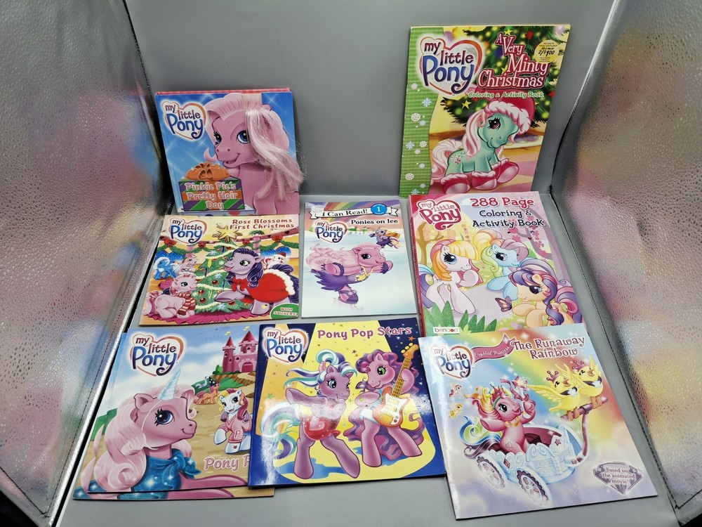 My Little Pony G3 Coloring And Reading Book Lot Of 9 Read Description MLP FIM