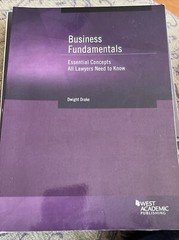 Coursebook Ser.: Business Fundamentals : Essential Concepts All Lawyers Need…