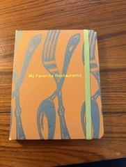 My Favorite Restaurants Mini Journal by Clarkson Potter New- Opened- See Photos