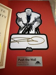 Frank Miller GOLD SIGNED BOOK Push the Wall signed bookplate /500 limited