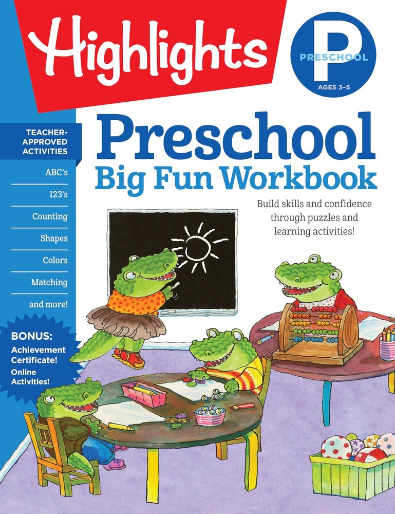 Preschool Big Fun Workbook: 256-Page Preschool Learning Workbook, Practice M…