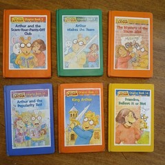 Six 6 Arthur Chapter Books Vintage Hardcover Marc Brown X-Library 2 3 8 12 13 14