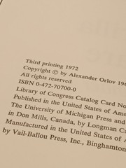 Handbook of Intelligence and Guerrilla Warfare Soviet Union Orlov HC DJ 1972