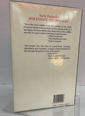 Bob Knight: His Own Man Joan Mellen, Hardcover Book