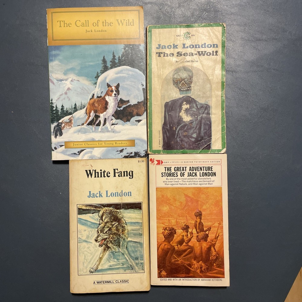 Jack London 4 Book PB Lot: White Fang, Sea Wolf, Call If The Wild, Great Adven…