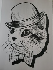 Cats With Hats COLORING BOOK – 2025 Publication – 40 Designs For Stress-Free Fun