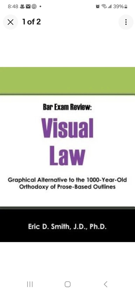 Bar Exam Review: Visual Law – Graphical Alternative to the 1000-Year-Old