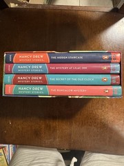 Nancy Drew Mystery Books 1-4 Hardcovers Collectible Case Carolyn Keene -4