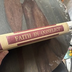 Abingdon Press Faith in Conflict Carlyle Marney 1954 Hardcover Ex Libris