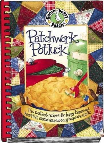 Patchwork Potluck Cookbook – Plastic Comb, by Gooseberry Patch – Very Good