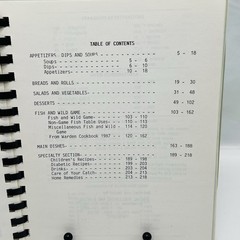 Cedar Rapids Bassmasters Auxiliary Cookbook 1990 Spiral Bound 215 Pages