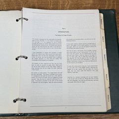 Super Rare Mike Dayton Chi Mind Control Bodybuilding Course Book Binder