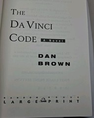 The Da Vinci Code (Large Print) – Hardcover By Brown, Dan – VG HC DJ