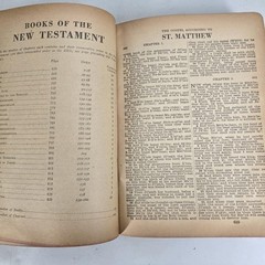 Holy Bible KJV Self-Pronouncing Black Leather USA Christian Book Whitman Pub Vtg