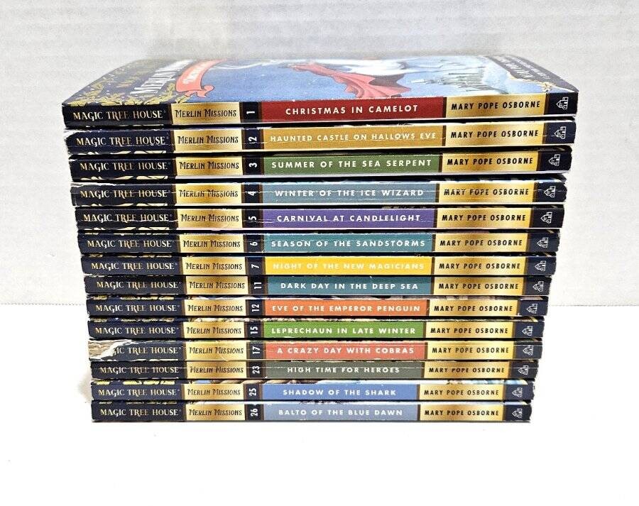 14 Magic Tree House Merlin Missions Mary Pope Osborne 1-7 11 12 15 17 23 25 26