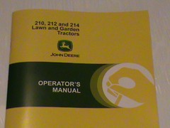 NEW JOHN DEERE 210 212 214 OPERATORS MANUAL OM-M81219 ISSUE J7