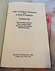 THE SACKETTS Complete 5 Volume Series by LOUIS L’AMOUR Book Club Edition HCDJ