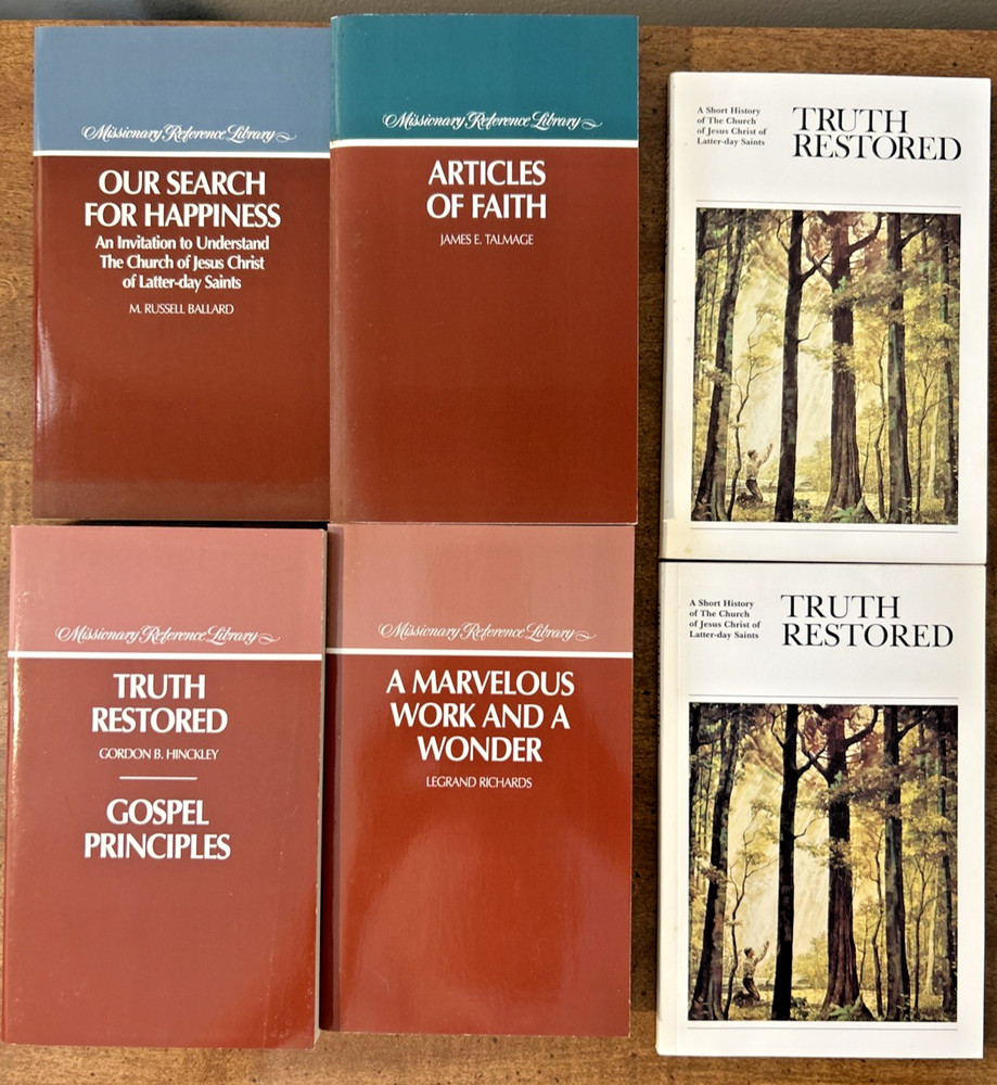 Lot of 6 Missionary Reference Library LDS Mormonism Church of Jesus Christ