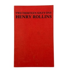Two Thirteen Sixty One Henry Rollins Book Vintage Poetry Essays 2-13-61