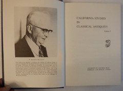 California Studies in Classical Antiquity Volume 8; VERY GOOD 1976 HC, FREE SHIP