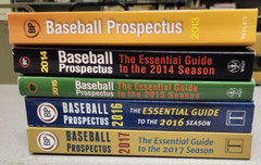 Baseball Prospectus Collection 2013-2017, Lot of 5 Large PBs