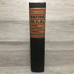 Inside USA 1947 by John Gunther Harper & Brothers Maps Hardcover Acceptable Book
