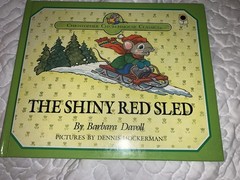 The Shiny Red Sled – hardcover Hockerman, Dennis|Davoll, Barbara