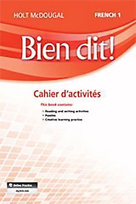 Cahier d’Activités Student Edition Levels 1a/1b/1 by Holt Mcdougal