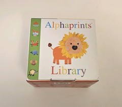 Priddy Books Alphaprints Child Library 8 Board Book Box Set Words Colors Shapes