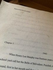 RARE Original Manuscript Typed “South Station” by Alice Barton Book 382 pages