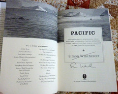 Pacific by Simon Winchester, HarperCollins 2015 1st edition HC Autographed Copy