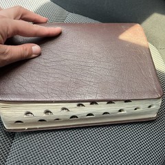 LDS Scripture Set Brown Leather 1982 Employee Gift – Bible Book Of Mormon Tabbed