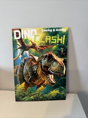 DINO CLASH! Dinosaurs Coloring/Activity Book with Tear/Share Pages 🆕🆓 shipping