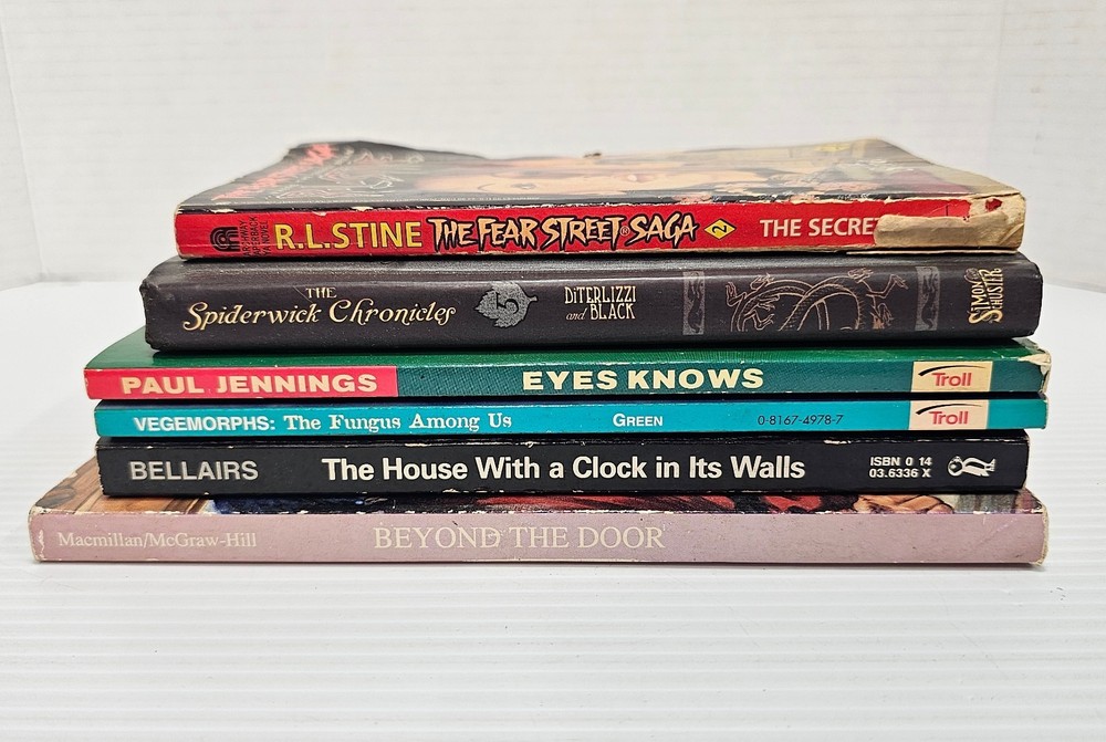 Young Adult Mystery & Suspense Book Lot Of 6 RL Stein John Bellairs