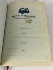 Open Bible NASB Walk Thru the Bible Edition genuine leather *see details* 1977