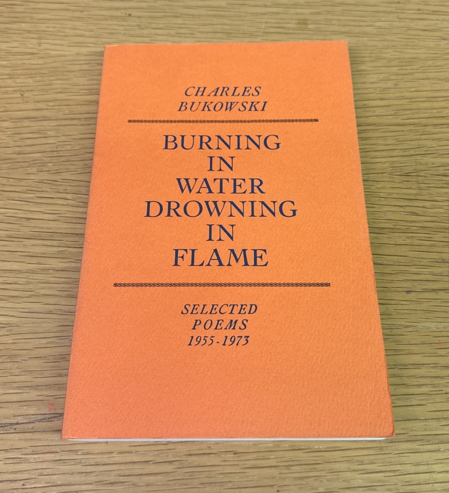 8th Printing – Paperback Book – BURNING IN WATER … Bukowski – Black Sparrow